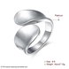 Wholesale Trendy  Vintage Exaggerated Personality  Imitation Rhodium Geometric Ring TGGPR084 0 small