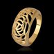 Wholesale Bohemia  style Women's Fashion Romantic Gold Flower Rings Hollowed Round Engagement Finger Ring Wedding Bands Vintage Jewelry TGGPR031 0 small