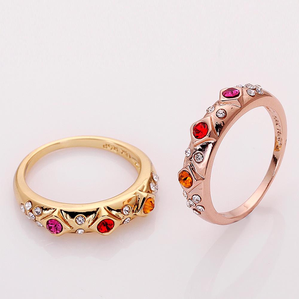 Wholesale Luxury multicolor  CZ Rose Gold Rings for Women Lovers Gift  Rings for Wedding Party TGGPR109 0