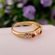 Wholesale Luxury multicolor  CZ Rose Gold Rings for Women Lovers Gift  Rings for Wedding Party TGGPR109 1 small