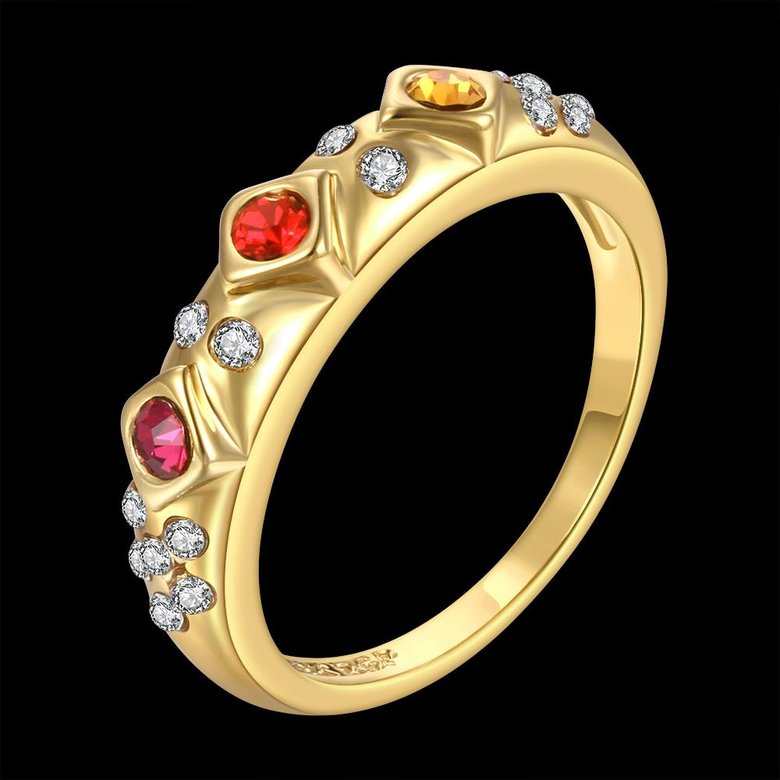 Wholesale Luxury multicolor  CZ Rose Gold Rings for Women Lovers Gift  Rings for Wedding Party TGGPR109 2