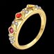 Wholesale Luxury multicolor  CZ Rose Gold Rings for Women Lovers Gift  Rings for Wedding Party TGGPR109 2 small