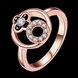 Wholesale Trendy Rose Gold Plant White Rhinestone Ring For Women Party Wedding Jewelry Drop Shipping TGGPR058 4 small