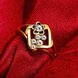 Wholesale Hot Trendy Wedding jewelry Romantic 24K Gold Geometric White Rhinestone Ring TGGPR072 4 small