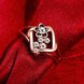 Wholesale Hot Trendy Wedding jewelry Romantic Rose Gold Geometric White Rhinestone Ring TGGPR079 4 small