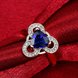 Wholesale Classic Platinum Geometric Multicolor CZ Ring For Women Party Wedding Jewelry Drop Shipping TGGPR158 4 small