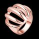 Wholesale Hot sale jewelry form China Trendy Rose Gold Geometric Ring  wedding jewelry TGGPR019 0 small