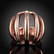 Wholesale Hot sale jewelry form China Trendy Rose Gold Geometric Ring  wedding jewelry TGGPR019 4 small