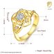 Wholesale Romantic 24K Gold Geometric White CZ Ring Luxury Diamond Fine Jewelry Wedding Anniversary Party for Girlfriend&Wife Gift TGGPR182 4 small