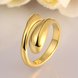 Wholesale Trendy  Vintage Exaggerated Personality Classic 24K Gold Geometric Ring TGGPR200 1 small