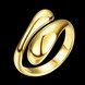 Wholesale Trendy  Vintage Exaggerated Personality Classic 24K Gold Geometric Ring TGGPR200 4 small