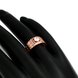 Wholesale Classic Rose Gold Geometric White CZ Ring  for Women Vintage Bridal Round Engagement Ring TGGPR027 4 small