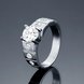 Wholesale Classic Platinum Geometric White CZ Ring for Women Vintage Bridal Round Engagement Ring TGGPR053 1 small