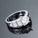 Wholesale Classic Platinum Geometric White CZ Ring for Women Vintage Bridal Round Engagement Ring TGGPR053 2 small