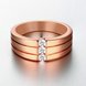 Wholesale Classic Rose Gold Geometric White CZ Ring Engagement Ring For Women Gift TGGPR067 0 small