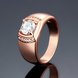 Wholesale Wedding Jewelry For Man and Women Classic Rose Gold Geometric White CZ Ring TGGPR088 0 small