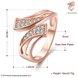 Wholesale Classic Rose Gold Geometric White CZ Ring Fine Hollow Crystal  Rings for Women Vintage Jewelry TGGPR123 0 small
