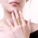 Wholesale Classic 24K Gold Geometric Ring  Hollow Ethnic Wedding Ring Vintage Jewelry TGGPR129 3 small