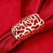 Wholesale Classic Rose Gold Geometric Ring  Hollow Ethnic Wedding Ring Vintage Jewelry TGGPR134 0 small