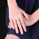 Wholesale Romantic 24K Gold Geometric White CZ Ring delicate Diamond Fine Jewelry Wedding Anniversary Party for Girlfriend&Wife Gift TGGPR183 2 small