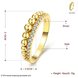 Wholesale Romantic 24K Gold Geometric White CZ Ring delicate Diamond Fine Jewelry Wedding Anniversary Party for Girlfriend&Wife Gift TGGPR183 3 small