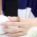 Wholesale New design creative diamond Romantic 24K Gold Geometric White CZ Ring TGGPR161 0 small