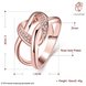 Wholesale New design creative diamond Romantic Rose Gold Geometric White CZ Ring TGGPR166 0 small