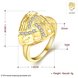 Wholesale Romantic 24K Gold Geometric White CZ Ring creative Diamond Fine Jewelry Wedding Anniversary Party for Girlfriend&Wife Gift TGGPR197 0 small