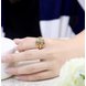 Wholesale Romantic 24K Gold Geometric White CZ Ring creative Diamond Fine Jewelry Wedding Anniversary Party for Girlfriend&Wife Gift TGGPR197 4 small