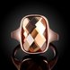 Wholesale Square Crystal Rings Champagne Rose Gold Color Cubic Zirconia Wedding Party Jewelry for Women Gift Drop shipping TGGPR017 1 small