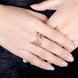 Wholesale Hot sale Jewelry Infinity 8 Symbol Trendy Titanium Geometric White Crystal Ring TGGPR135 4 small