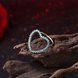 Wholesale Fashion vintage heart shape High Quality Natural Turquoise Rings for Women Trendy Jewelry Gifts TGNSR030 1 small