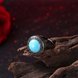Wholesale Elegant Simple Oval Turquoise Rings for Women Girls Fine Jewelry Anniversary Engagement Party Gift TGNSR036 1 small