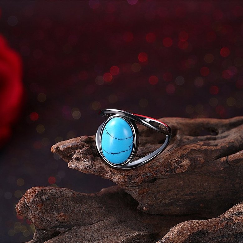 Wholesale Vintage Silver Finger Ring Natural Stone Rings Fine Jewelry for Women Lady Girls Female Party Gift TGNSR039 1