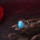 Wholesale Elegant Simple water drop Turquoise Rings for Women Girls Silver color Fine Jewelry Anniversary Engagement Party Gift TGNSR006 0 small