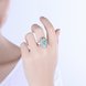 Wholesale Trendy luxury  Bohemian oval Natural Stone Kallaite Ring Silver Rings for Women Vintage Jewelry for Anniversary Wedding  TGNSR007 0 small