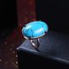 Wholesale jewelry from China Charms Natural Turquoise Rings rose gold Women's Vintage Anniversary Party Gifts TGNSR017 1 small