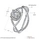 Wholesale Fashion popular 925 Sterling Silver Round CZ Twist Ring for Women Lady Authentic Original Jewelry Gift TGSLR047 0 small