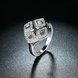 Wholesale Trendy 925 Sterling Silver Sparkling Ring Classic square CZ Finger Rings Engagement Fashion Wedding Jewelry wholesale TGSLR048 2 small