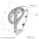 Wholesale jewelry China 925 Sterling Silver Rings Special Design Charm Rings For Women With Full Shiny CZ Crystal Jewelry TGSLR057 0 small