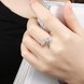 Wholesale Fashion Korean 925 Sterling Silver Handmade Leaf flower Rings for Women Exquisite CZ Stone wholesale Jewelry  TGSLR058 4 small