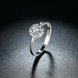 Wholesale 925 Sterling Silver Round Shape Radiant Elegance, Clear AAA CZ Crystal Flower Finger Rings for Women ANNIVERSARY wedding jewelry TGSLR064 2 small