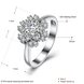Wholesale Fashion 925 Sterling Silver Snowflake CZ Ring For Women Classic Elegant Bridal Wedding Jewelry Engagement Rings TGSLR094 0 small