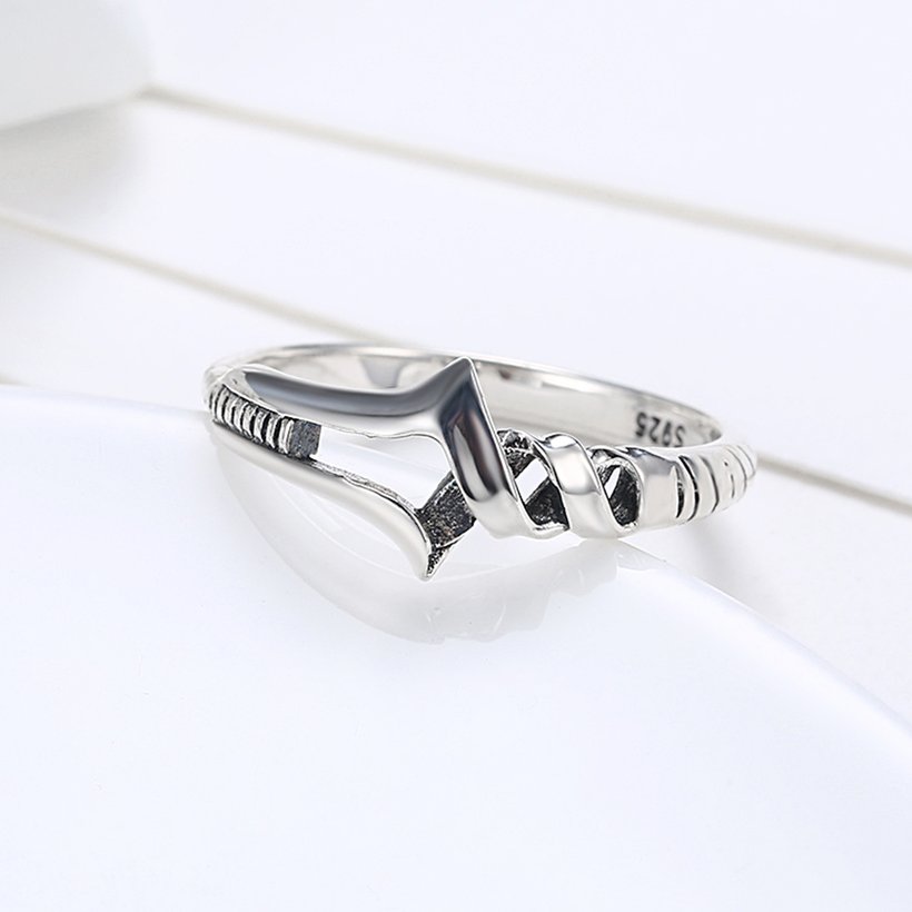 Wholesale Hot Sale 100% 925 Sterling Silver Rings popular arrow lucky Rings For Women Jewelry Making free shipping TGSLR038 2