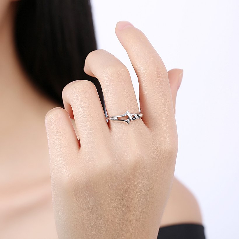Wholesale Hot Sale 100% 925 Sterling Silver Rings popular arrow lucky Rings For Women Jewelry Making free shipping TGSLR038 4