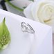 Wholesale Personality Fashion jewelry OL Woman Girl Party Wedding Gift Simple White AAA Zircon S925 Sterling Silver flower Ring TGSLR142 2 small