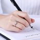 Wholesale Personality Fashion jewelry OL Woman Girl Party Wedding Gift Simple White AAA Zircon S925 Sterling Silver Ring TGSLR144 0 small