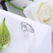 Wholesale Personality Fashion jewelry OL Woman Girl Party Wedding Gift Simple White AAA Zircon S925 Sterling Silver Ring TGSLR149 2 small