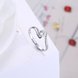 Wholesale Personality Fashion jewelry OL Woman Girl Party Wedding Gift Simple White AAA Zircon S925 Sterling Silver Ring TGSLR150 3 small