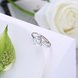 Wholesale Personality Fashion jewelry OL Woman Party Wedding Gift Simple White AAA Zircon S925 Sterling Silver resizable Ring TGSLR151 2 small
